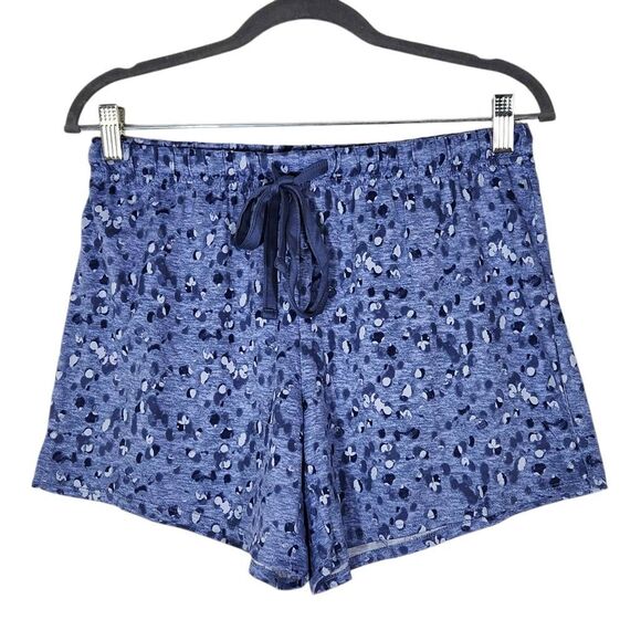 Lucky Brand Leopard Print Lounge Shorts Size Small Animal Print Knit Shorts - Picture 1 of 6